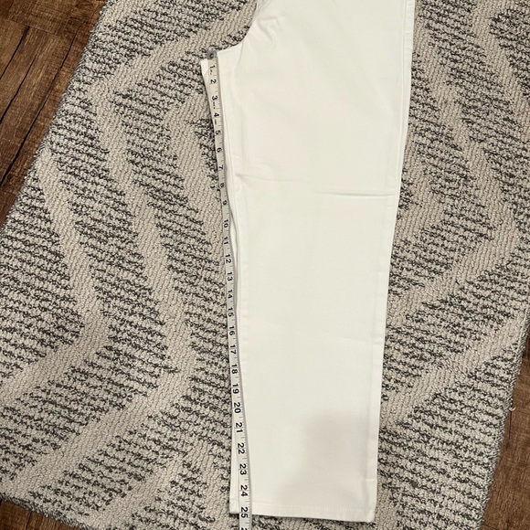 Ella Moss High Rise Slim Straight Ankle White Jeans - Picture 8 of 10